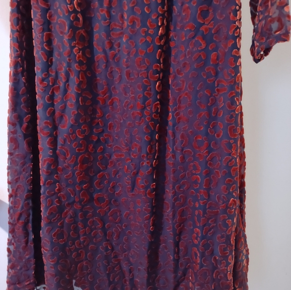 Boden velvet leopard midi dress - Picture 4 of 6